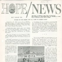 HOPE/NEWS July/August 1965 page 1