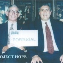 Hal Royaltey and Bill Walsh Jr at the 1996 reunion in Seattle.