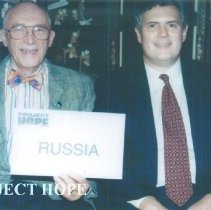 Eldon Ellis and Bill Walsh Jr at the 1996 reunion in Seattle.