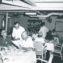 Hopies and counterparts in the dining room.