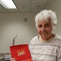 Presentation award to Dorothy Aeschliman of the Golden Key to Shanghai.
