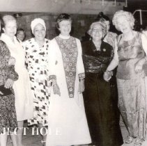 Karen Amin (2nd from left) Anna Howard, far right, ? HOPE Nurse center