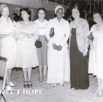 From left:  Karen Amin, Janice? HOPE Headquarters with counterparts