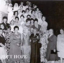 Hopie nurses and counterparts at a dinner in Cairo, Egypt, 1978.
