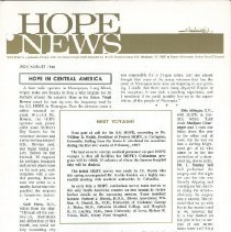 HOPE/NEWS July/August 1966 Page 1