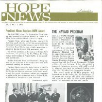 HOPE News vol 8 no 1/1970 Page 1