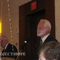 Dr Howe and unknown at the 2008 Reunion in DC.