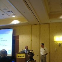 Unknown, Agatha Lowe and Fred Gerber at the 2008 Reunion in DC.