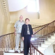 Wally Chipman and Sylvia Chipman in Carter Hall at 50th reunion in 2008.