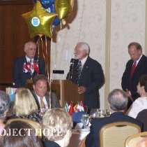Dr Howe and unknowns at the 2008 HOPE reunion in DC.