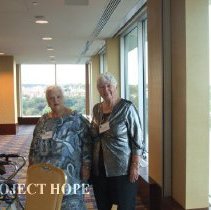 Unknown and Carol Fredriksen at 50th reunion in 2008 in DC.