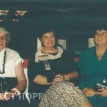 Unknown, Ann MacGillis, and Irene Machado at the 1993 reunion in Albuquerqu
