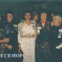 Unknowns with Mo Devers at the 1993 reunion in Albuquerque.