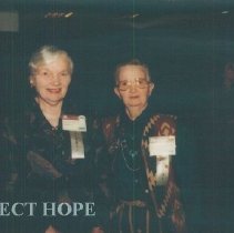 Eunice Childs and Lee Olive Harrison at the 1993 reunion in Albuquerque.