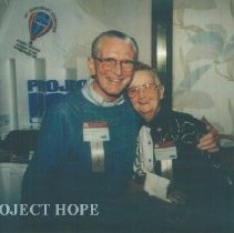 John MacGregor and Lee Olive Harrison at the 1993 reunion in Albuquerque.