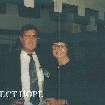 Bill Walsh, Jr and Sylvia Chatman at the 1993 reunion in Albuquerque.