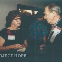 Sylvia Chapman and unknown at the 1993 reunion in Albuquerque.