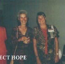Unknown and Harriet Weller at the 1993 reunion in Albuquerque.