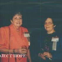 Claire Renehan and Barbara Miller at the 1993 reunion in Albuquerque.