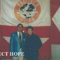 Roshdy and Sherrell Bradford Roshdy at the 1993 reunion in Albuquerque.