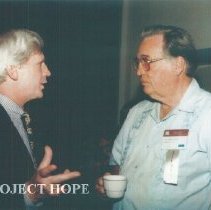 Robert Crone and unknown at the 1993 reunion in Albuquerque.
