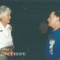 Helen Walsh and unknown at 1993 reunion in Albuquerque
