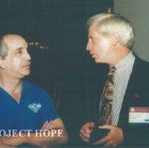 David Rosenman and Robert Crone at 1993 reunion in Albuquerque