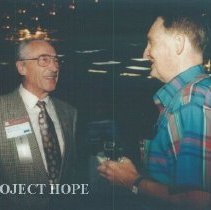 Eldon Ellis and unknown at the 1993 reunion in Albuquerque.