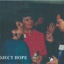 Unknown and Lewis Pierce in Carter Hall.