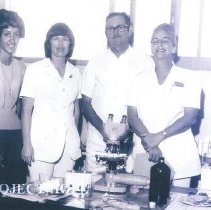 Sherrel Bradford Roshdy with Brazilian Pathologist Roland and Ivone Simon.