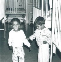 Two young patients aboard the SS HOPE in Ceylon in 1968.