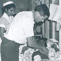 Robert Nixon a physician on the SS HOPE in Ceylon.