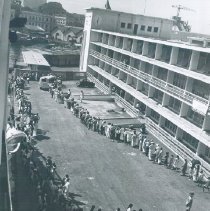 Public tours aboard the SS HOPE the day before she departed Ceylon.