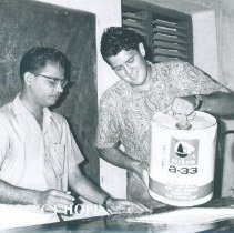 Bill Walsh, Jr during clean up day at Maradana School in Ceylon.