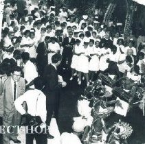 Welcoming ceremonies held in Colombo, Ceylon port 1968.