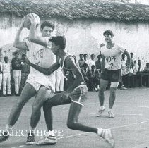 HOPE basketball team while the SS HOPE was docked in Ceylon.