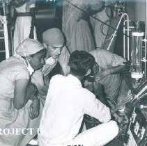 Donald Rowles with counterparts in Colombo General Hosp in Ceylon.