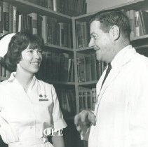 William B Walsh and Jeanette Dillman on the SS HOPE in Ceylon.