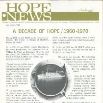 HOPE News vol 8 No 2/1970 Pg 1