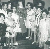 Sister Charles Marie Frank at the end of the Academic ceremony.