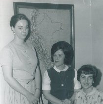Alice Zenick, Margaret Straub, and Esther Seeley on the SS HOPE in Peru.