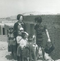 Margaret Straub with student from the Trujillo School of Nursing in Peru.