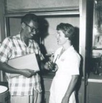 Lois Boyce on the SS HOPE in Indonesia.