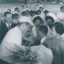 William B Walsh bid farewell at completion of SS HOPE mission in Vietnam.