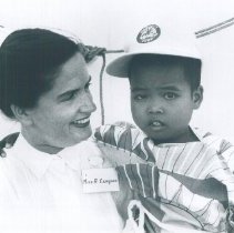 Ann Campion on the SS HOPE in Indonesia in 1960.