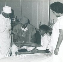 Unknown doctor on the SS HOPE in Indonesia 1960.