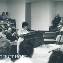 Alicia Gutierrez at graduation of HOPE trained Community Health Assistants.