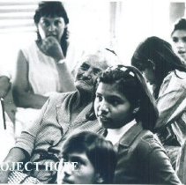 Patients wait for medical care at the Laredo County Health Dept with HOPE.