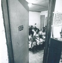 Mothers and childred at Laredo County Health Dept with HOPE 1969.