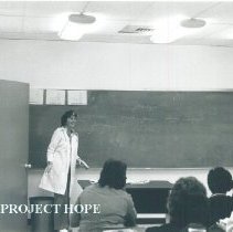 HOPE nurse Claire Renehan at Allied Health Center in El Paso Texas 1970